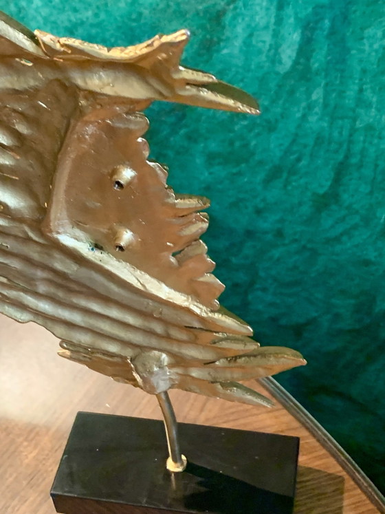 Criniere di Leone - Bronzo/Metallo Oro Fine - Philippe Cheverny (1970) – Sculture, Ottone (photo 8 of 15)