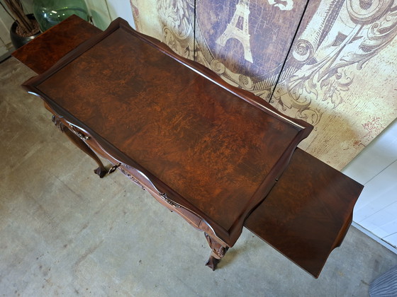 Image 1 of Table à thé anglaise classique antique, table à boissons Wishkeybar dim, 86x46cm et 73cm de haut