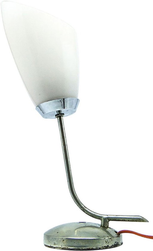 Pop Art Bedside Lamp From Polam, Poland, 1960s – tafellampen, Glass, Metal