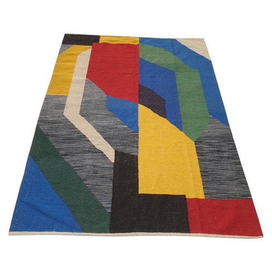 Tappeto Arazzo Sonia Delaunay Olympie 1970 | Lana Tessuta a Mano | 176×247 Cm – Tappeti, Wool (photo 2 of 13)