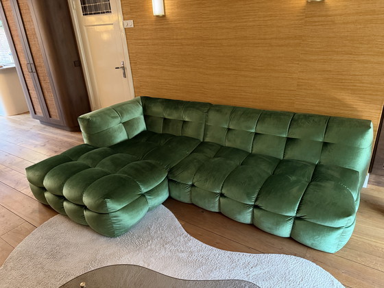 Image 1 of Divano in velluto verde della Dutch Sofa Company