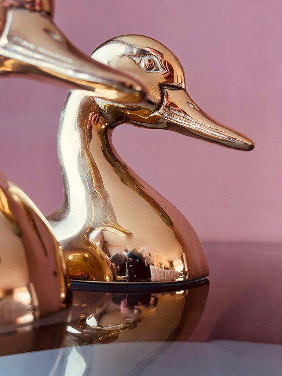 Image 1 of Einzigartig! Set aus Messingenten als Buchstützen