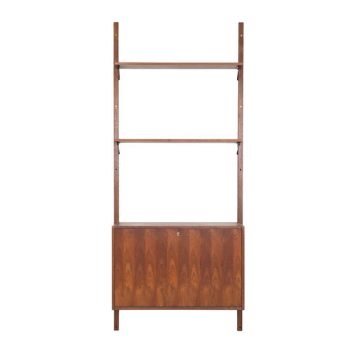 Teakhouten wandrek, Deens design, jaren 60, gemaakt in Denemarken.