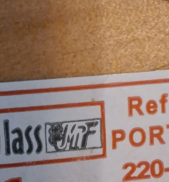 Image 1 of Lampe de table en verre coloré soufflé à la bouche, en forme de goutte