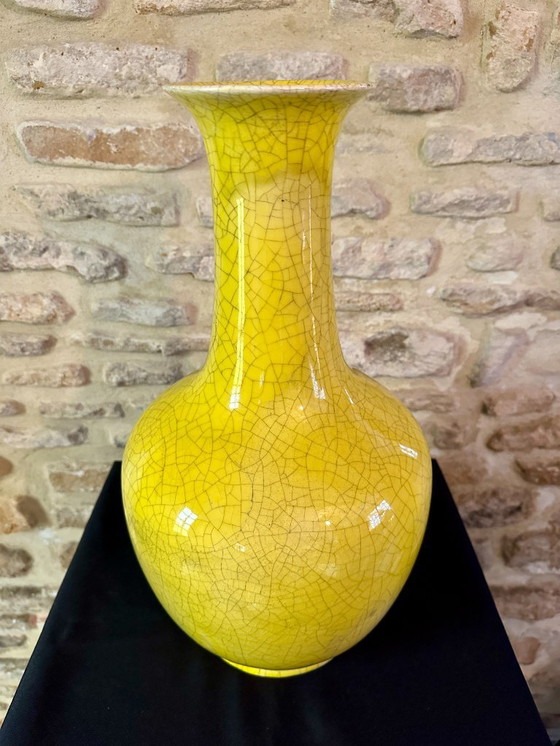 Image 1 of VASE JAPONISANT VINTAGE XXL