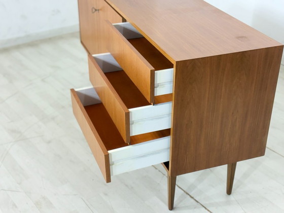 Image 1 of Buffet vintage en teck / Commode style années 60 / Meuble des années 60