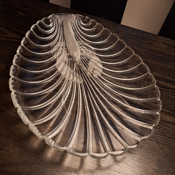 Image 1 of Walther Glas "kreeft" serveerschaal  kristal