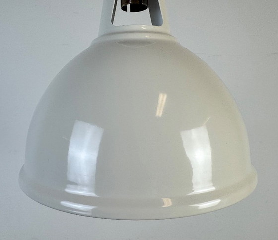 Image 1 of Lampada a sospensione vintage industriale verniciata beige, anni 2000