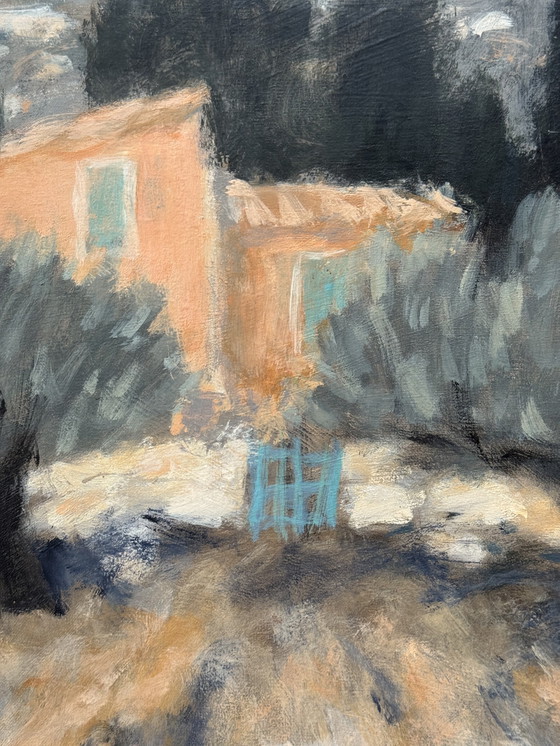 Image 1 of Yann Rebecq (né en 1955) - Mas sur la route de Servières, à St-Rémy de Provence, huile sur toile