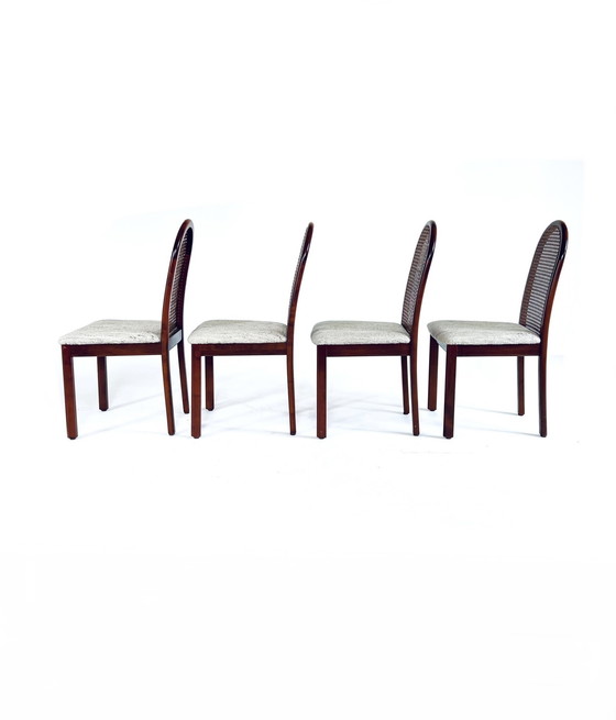 Image 1 of 4x webbing dining chair '70