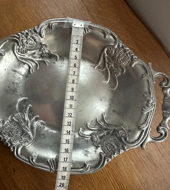 Image 1 of Antique Fein Zinn pewter fruit bowl, 27.5 cm