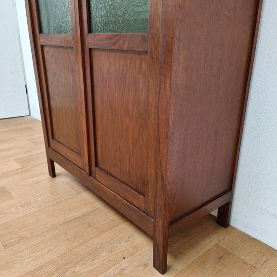 Image 1 of Bibliothèque murale vintage antique, armoire en porcelaine, vitrine.