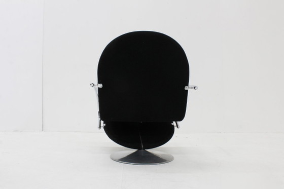 Image 1 of Fauteuil lounge vintage 1-2-3 chromé de Verner Panton, années 1970