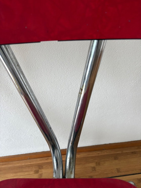 Image 1 of Chaises de cuisine en Formica, lot de 2