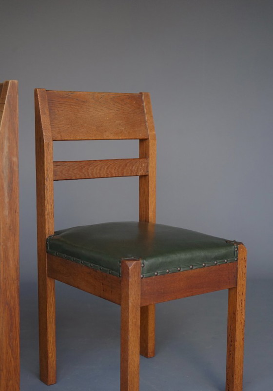 Image 1 of 2 rare Modernist Side Chairs by Piet Klaarhamer, 1917