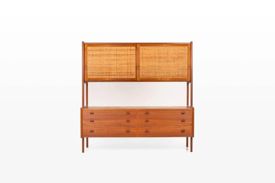 Model Ry20 sideboard in teak and rattan by Hans J. Wegner for Ry Mobler, 1950s – Wood, Scandinavian (photo 15 of 15)