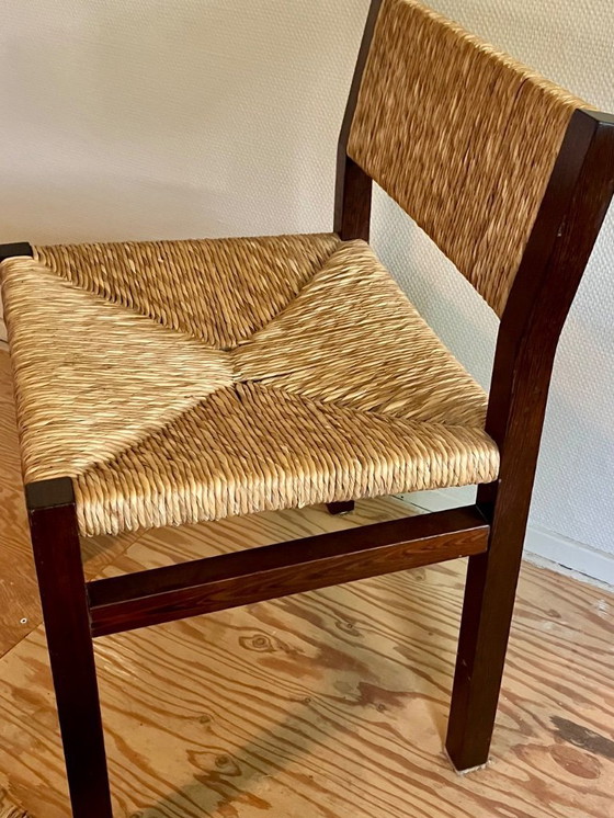 Image 1 of Set di 4 sedie da pranzo in wengé Martin Visser