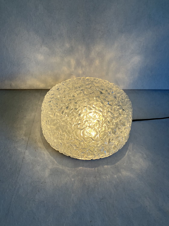 Image 1 of Glashütte Limburg Vintage Plafondlamp Bubbelglas