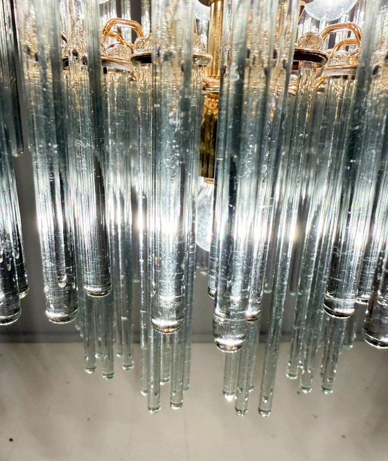 Image 1 of Mid-century chandelier/ceiling lamp by Gaetano Sciolari, Murano, Italy, 1970s.