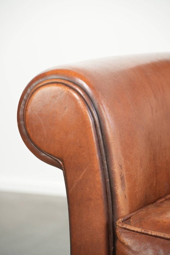 Comfortabele schapenleren armchair met mooie kleuren en een strakke afwerking – Fauteuils, Leather (photo 10 of 13)