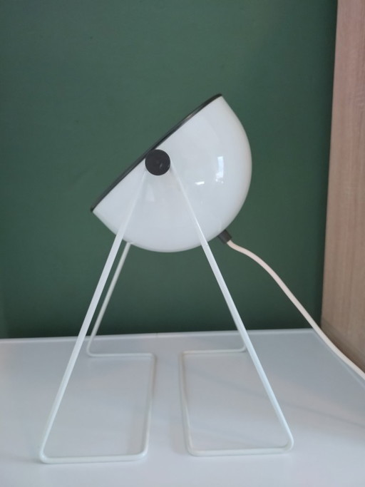 Lampada da tavolo Space Age metallo vetro