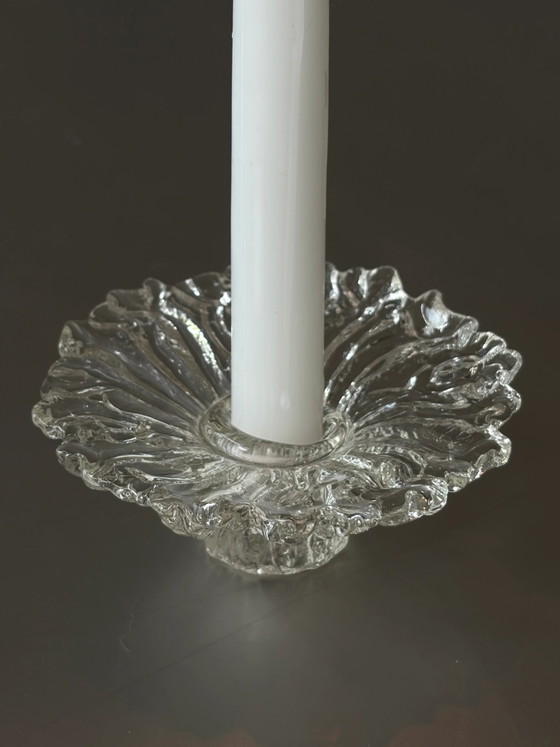 Vintage glazen kandelaar – Kandelaars en kaarsen, Glass, Mid Century Modern (photo 2 of 5)