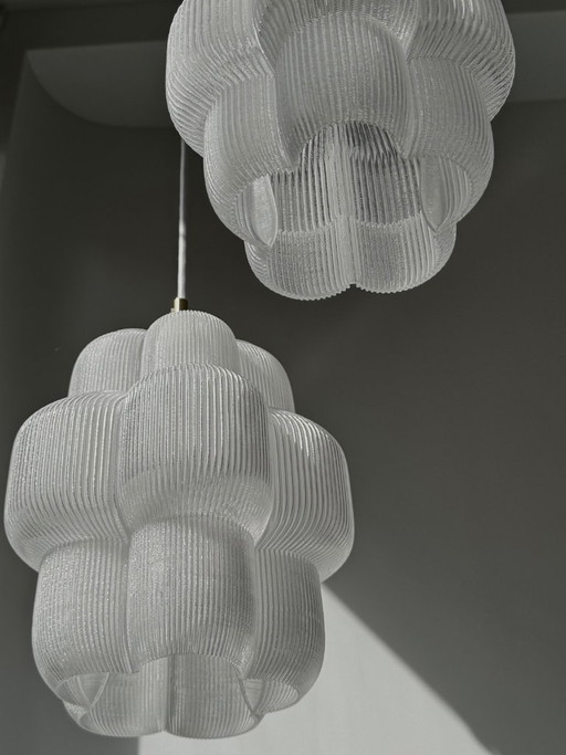 Petulia M "Snow White" ByLucop - Organic Sculptural Pendant Lamp - Artisan 3D Printed Design