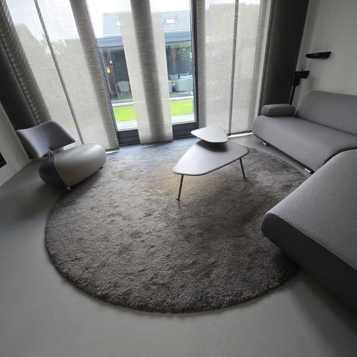 Sauvage Dégradé rug Ø 280 cm – deep pile designer rug