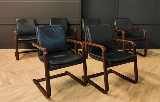 6x Vintage fauteuil