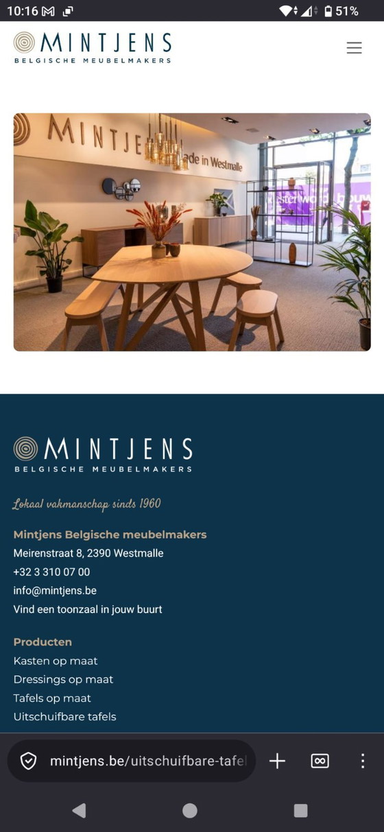 Image 1 of Preciosa mesa de comedor redonda (170 cm) extensible "Wings"