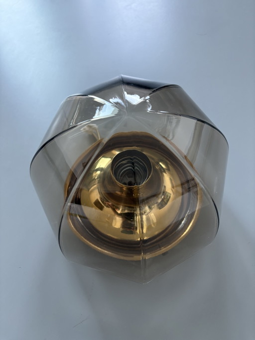 Ikonische Hillebrand-Deckenleuchte – plafondlampen, Glass, Metal