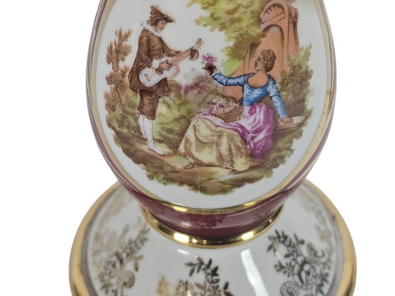 Image 1 of Limoges - France - porcelaine - lampe de table - seconde moitié du XXe siècle