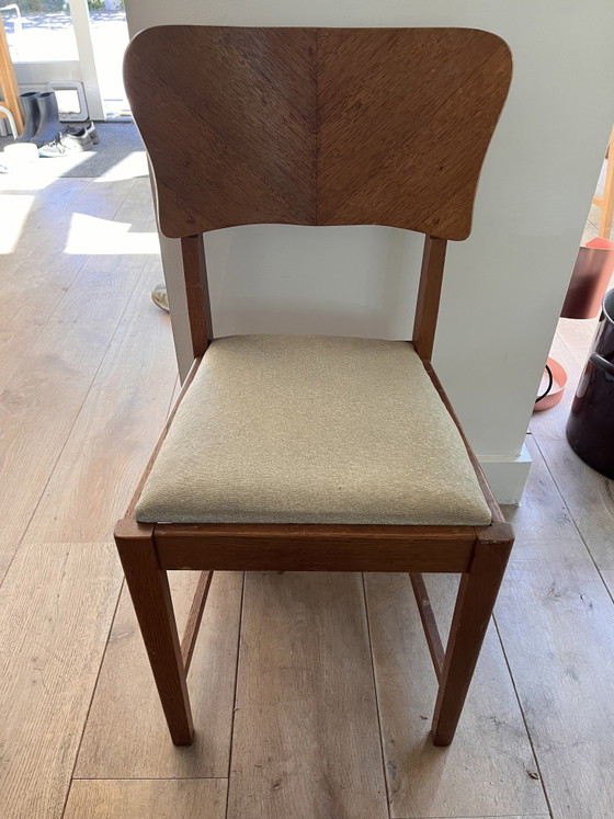 Silla de madera Art Déco – Sillas de comedor, Textile, Wood (photo 2 of 5)
