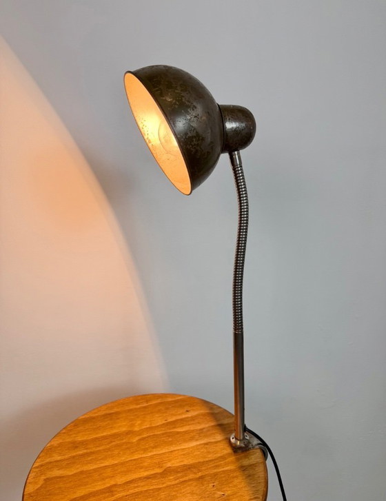 Image 1 of Industrial Workshop Gooseneck Table Lamp, 1960s