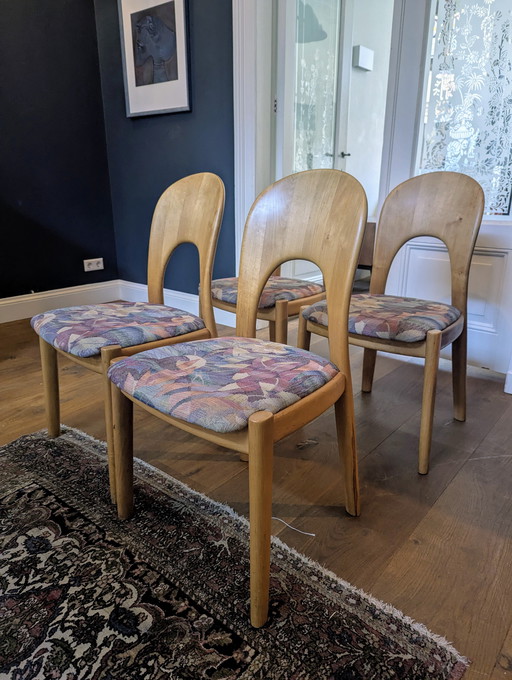 4x Niels Koevoed Hornslet stoelen Deens design