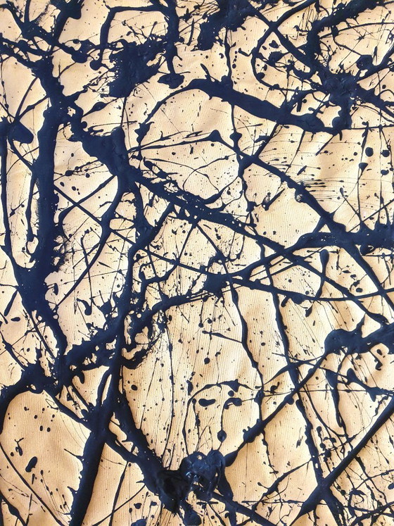 Black Golden Branches – Gemälde & Zeichnungen, Leinwand, Abstract (photo 16 of 17)