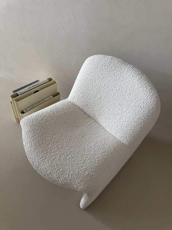 Image 1 of Giancarlo Piretti Artifort Ally Chair Fauteuil Chair Reupholstered Bouclé