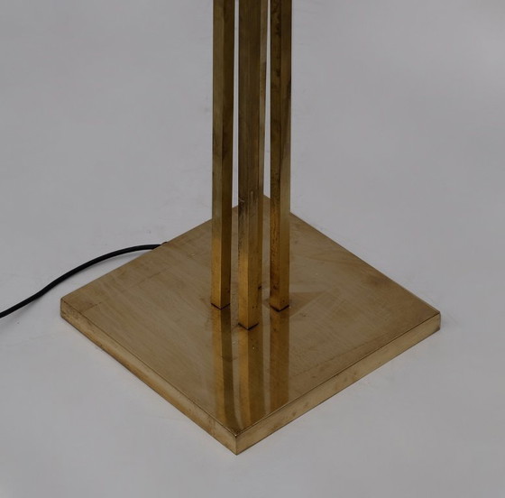 Image 1 of Tommaso Barbi Mid-Century Modern Italian Brass Floor Lamp "Ginkgo", 1970s