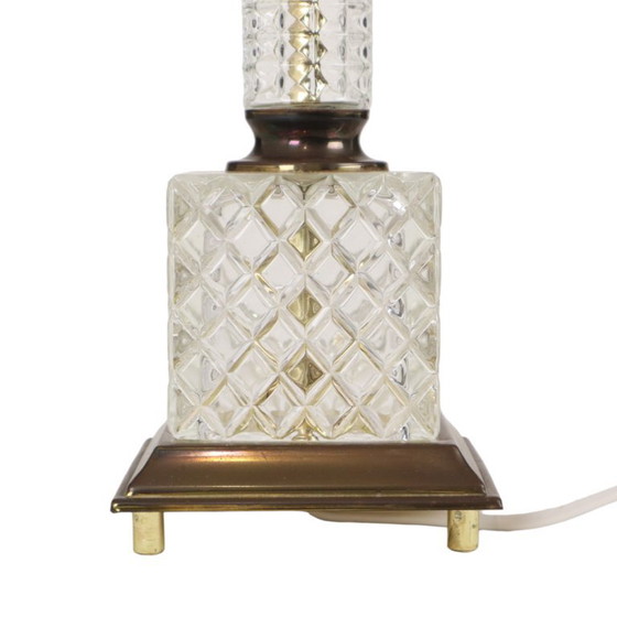Vintage Classic Solid Glass Table Lamp 1980s – Massive (photo 7 of 13)