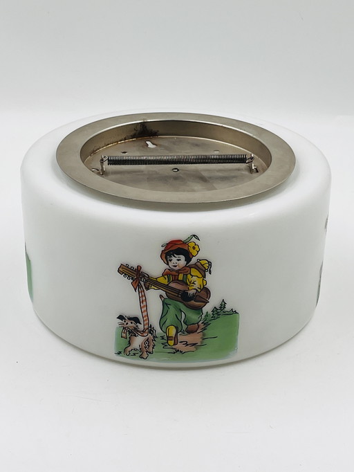 Children's ceiling light in opaline