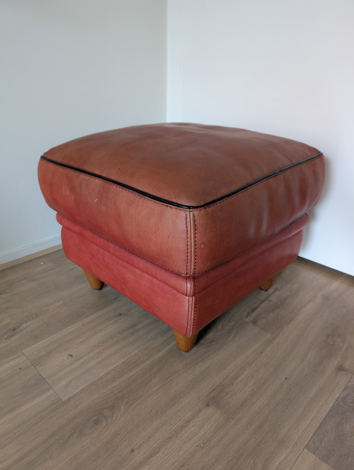 BAXTER hocker/pouf in bull-leather (bull)