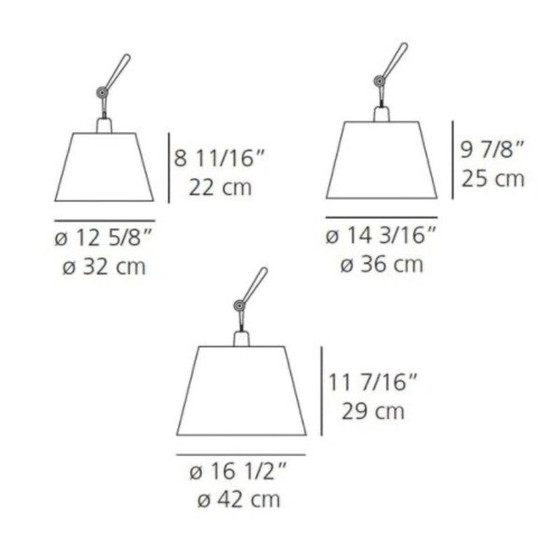 Image 1 of Artemide Tolomeo Mega floor lamp with parchment shade
