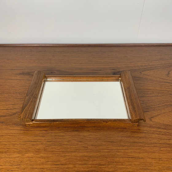 Image 1 of Petit plateau et miroir en bois, 1930-60