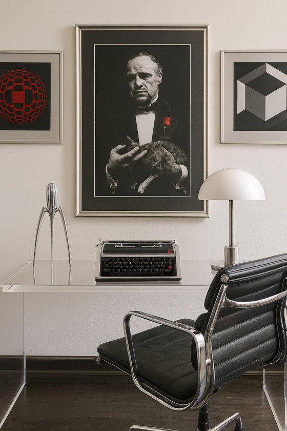Macchina da Scrivere Lettera DL di E. Sottsass Olivetti 1965 Coppola Il Padrino – Scrivanie, Metal, Plastic (photo 18 of 19)