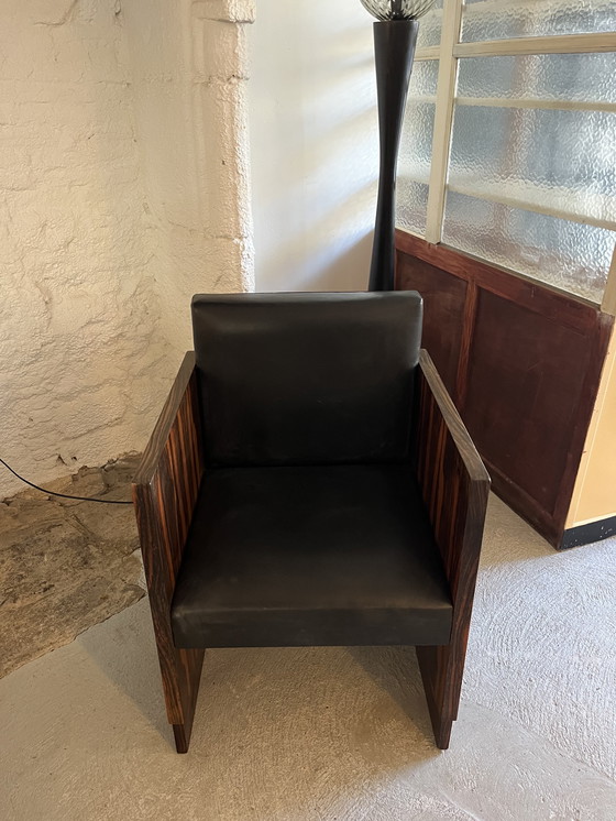 Image 1 of Tavolino e poltrona Art Déco in palissandro