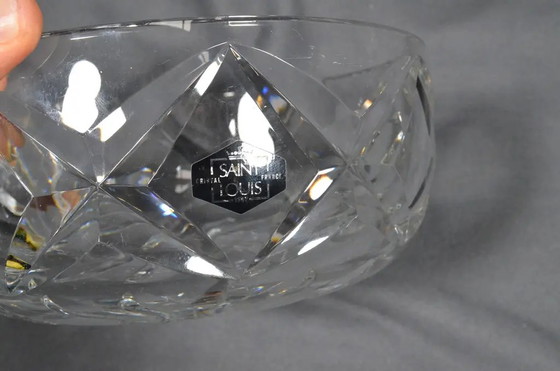 Vintage Saint-Louis French Hand-Cut Crystal Centerpiece Bowl, 20th Century (photo 10 of 15)