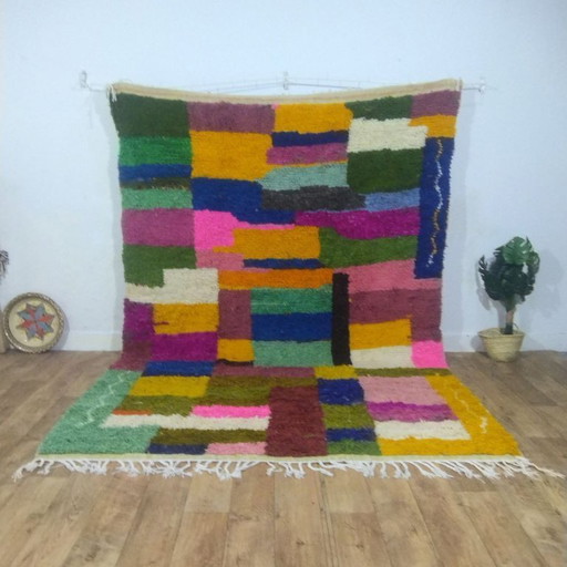 Bunter, abstrakter marokkanischer Teppich – Bunter, abstrakter marokkanischer Berberteppich | 300 × 213 cm