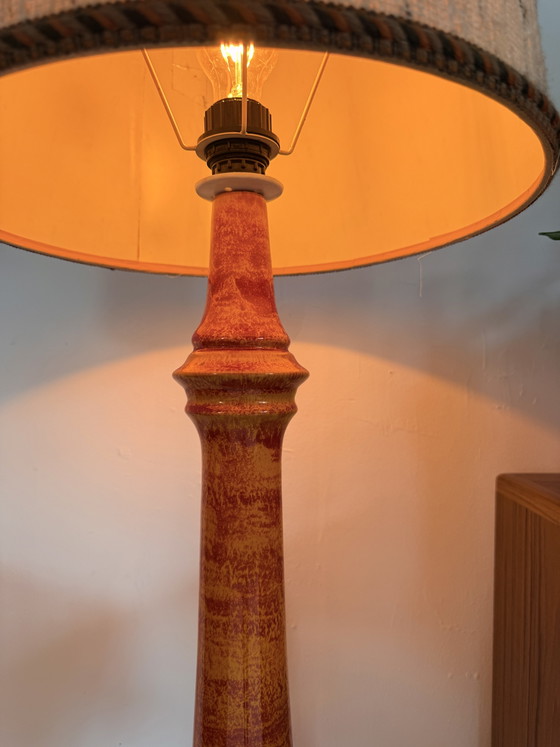 Vintage Keramieken Vloerlamp, Kaiser Leuchten ‘70 – Vloerlampen, Ceramic, Cotton (photo 7 of 11)