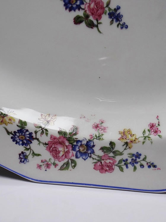 Image 1 of Bernardaud Limoges porcelain serving platter with floral decoration, 1920s-1950s