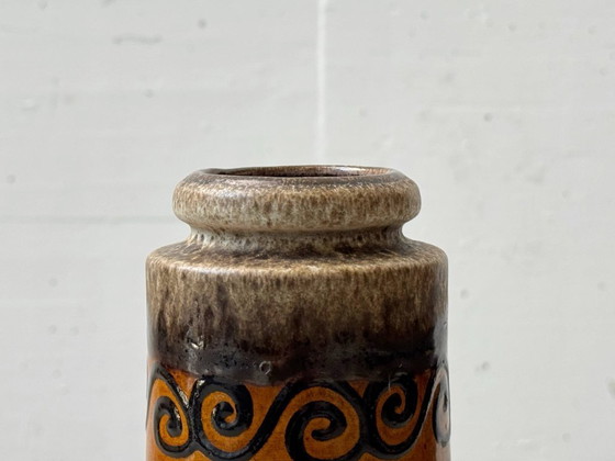 Image 1 of Scheurich ceramic vase, spiral design, Germany, 1970s